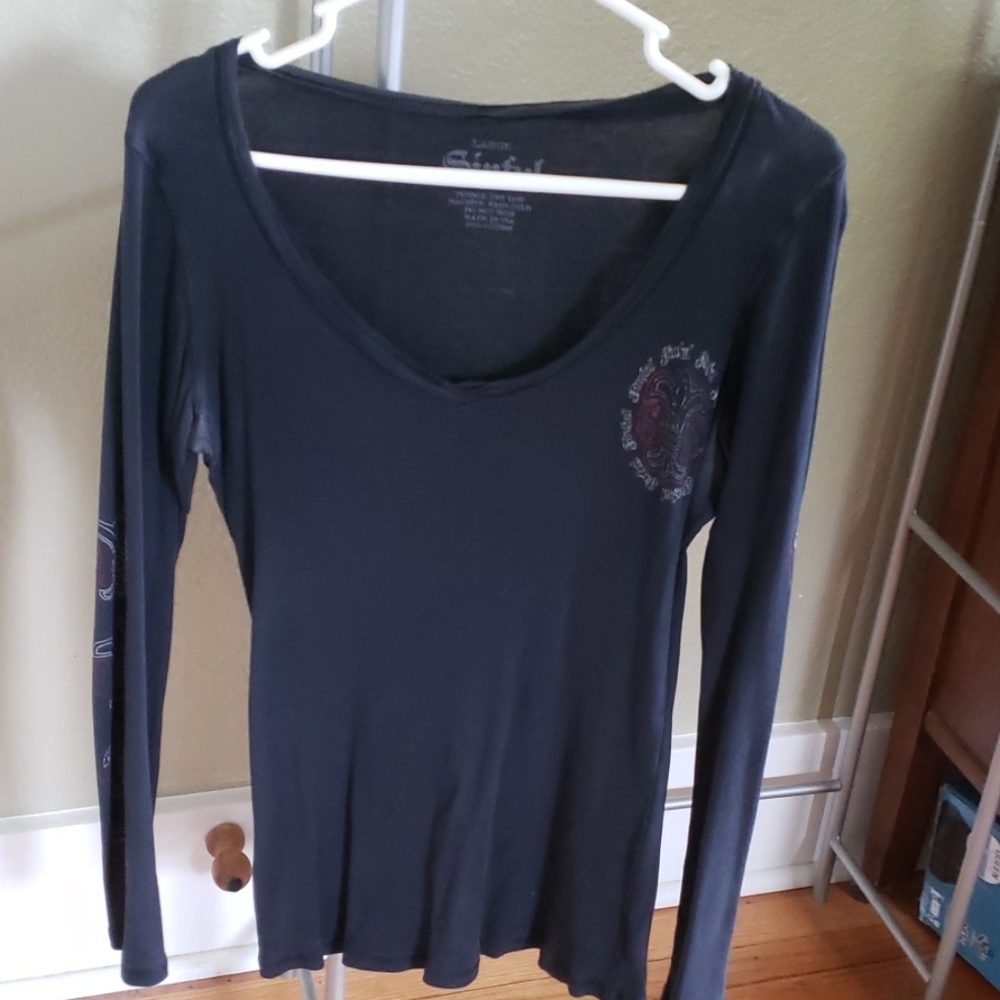 Sinful black long sleeve